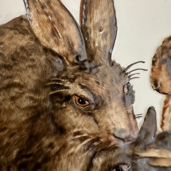 1975 First Edition Mothers Series Rabbit Plate Goebel W Germany with Box - Picture 5 of 13